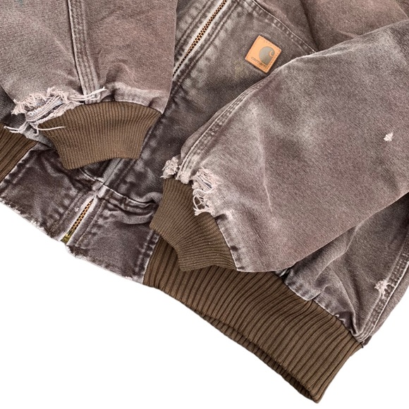 SOLD - Vintage Carhartt Hooded Bomber Jacket - Picture 6 of 12